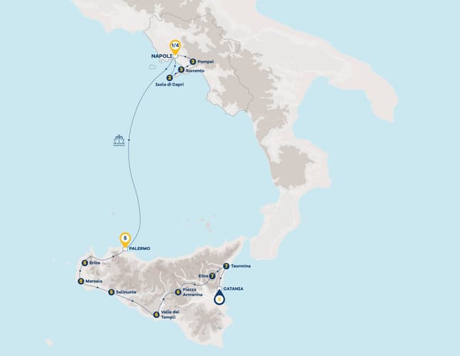 Obraz - Gran Tour Regno delle 2 Sicilie